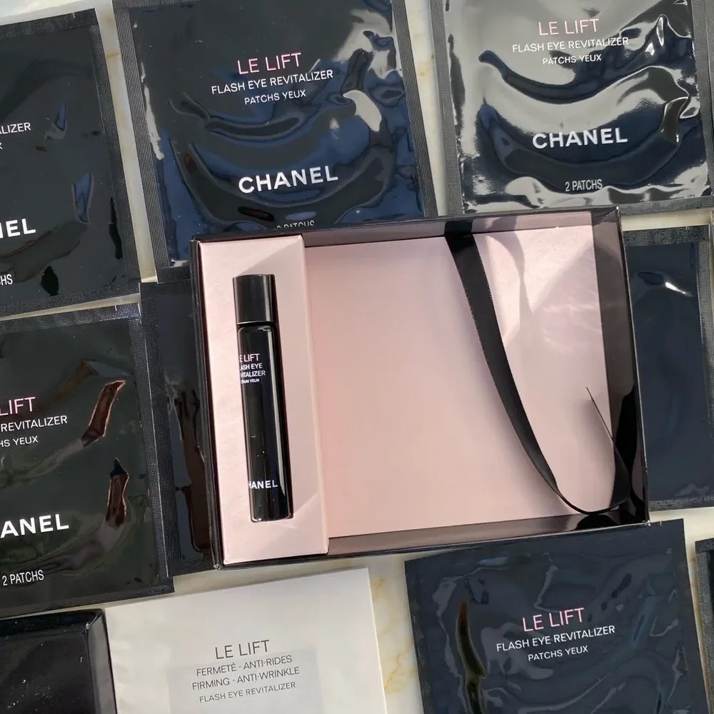 NWT CHANEL le Lift Flash Eye Revitalizer Patches, 10-Pack with Flash Eye Serum
